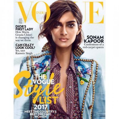 Sonam Kapoor is sizzling on the cover of Vogue