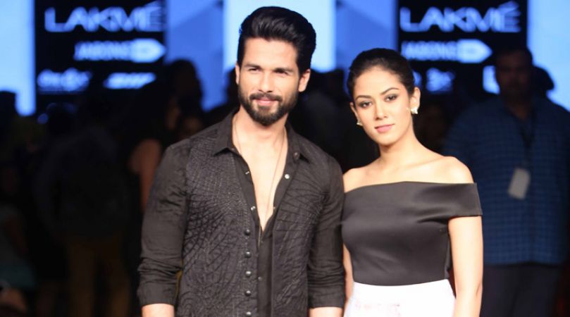 Sparks lighten up the sky when Mira Rajput and Hubby Shahid poses for a Magazine
