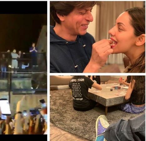 Happy birthday Shah Rukh Khan:King Of Romance Badshah Khan celebrates 53rd birthday with fans and family