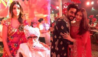 Big B share his family picture on social media, but did he forget Aishwariya?
