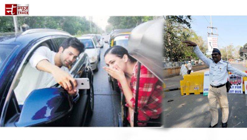 Mumbai Police not pleased after Varun Dhawan controversial selfie with fan.