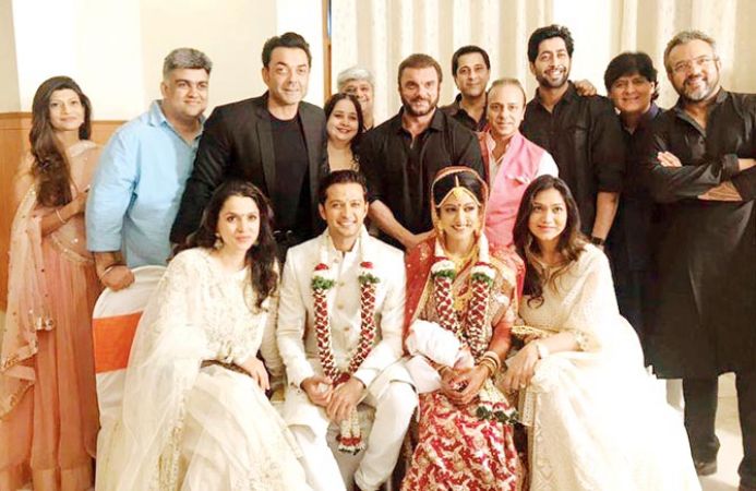 Drishyam actress and Tv actor wedding party attend by Bollywood stars.