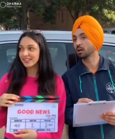 Diljit Dosanjh & Kiara Advani kick off the shoot of Good News