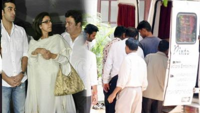 RIP Krishna Raj Kapoor:Kjol,Karena Kapoor Khan, Karishma Kapoor, Anil Kaapoor arrive at the Chembur house