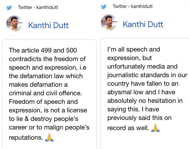Kanthi Dutt strongly tweets against voices, in support of Samantha