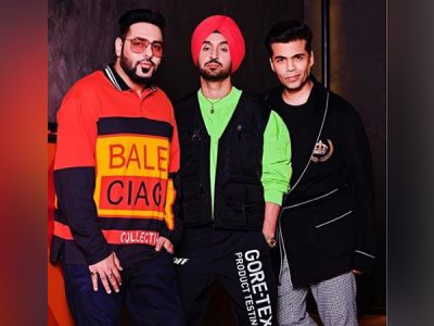 Koffee with the RAPSTAR and the ROCKSTAR!  Badshah and  Diljit to share couch on KWK 6