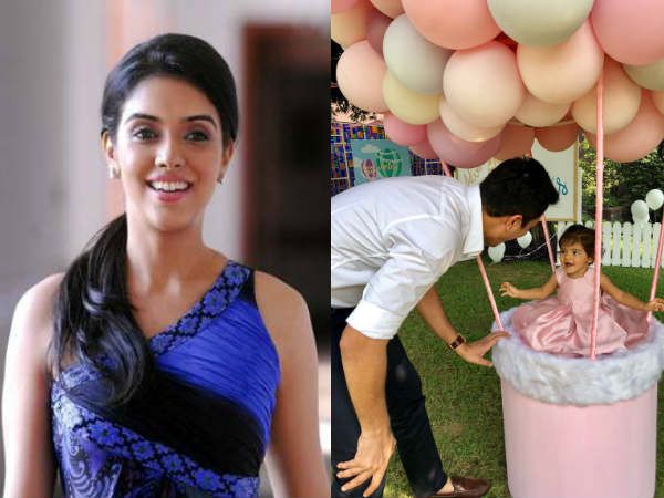 See pics : Ghajini fame Asin celebrates Birthday with daughter Arin