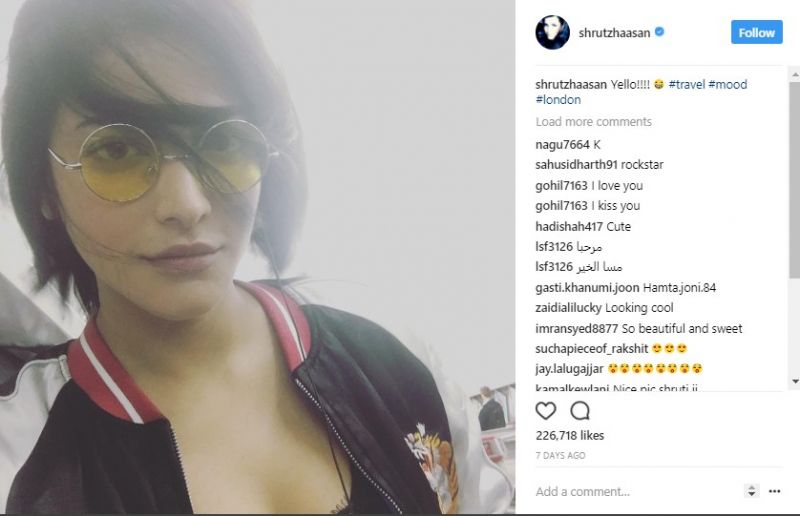 Shruti Haasan is having a peaceful time in London these days