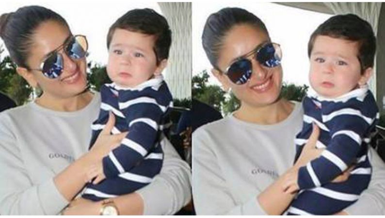 This time little nawab Taimur didn't like media cameras