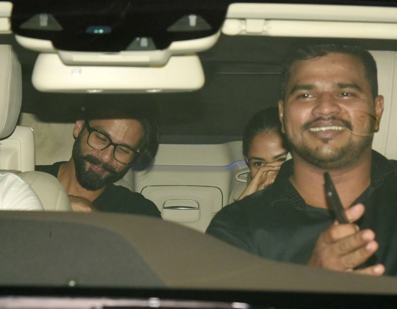 Shahid Kapoor and wife Mira Rajput had dinner at Karan Johar's place