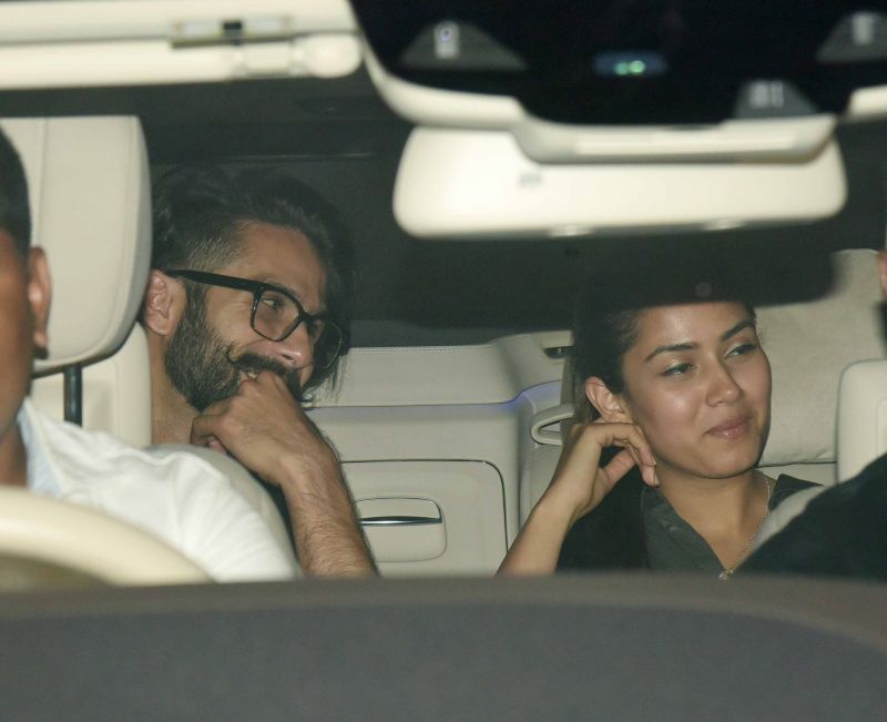 Shahid Kapoor and wife Mira Rajput had dinner at Karan Johar's place