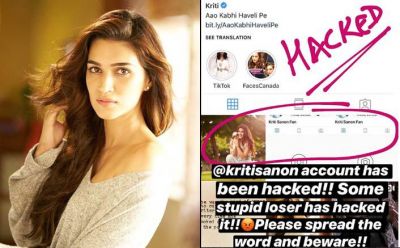 Actress Kriti Sanon's account hacked, sister Nupur shows anger