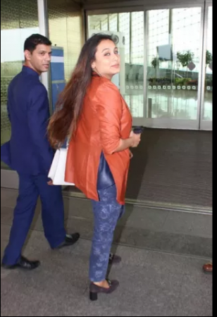 Rani Mukerji made splash at the airport with her chirpy smile