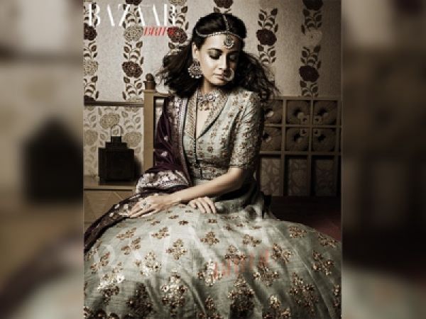 Dia Mirza turned beautiful bride for a Harper Bazaar Bridal Photoshoot