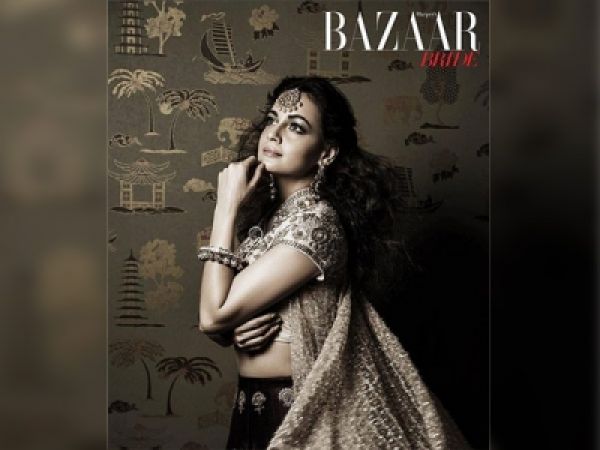 Dia Mirza turned beautiful bride for a Harper Bazaar Bridal Photoshoot