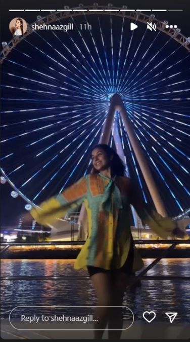 Shehnaaz Gill catches the glimpse of ferris wheels in Dubai: Have a look