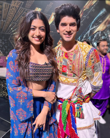 Paras Kalnawat beams with joy as he meets Rashmika Mandanna; PIC