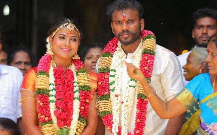 A Tamil TV actress Nandhini’s husband Karthikeyan has committed suicide