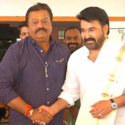 Suresh Gopi visited Mohanlal to seek blessings before the elections
