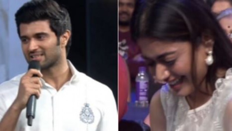 Video!!  Here is what Vijay Deverakonda said which left Rashmika Mandana Blushing