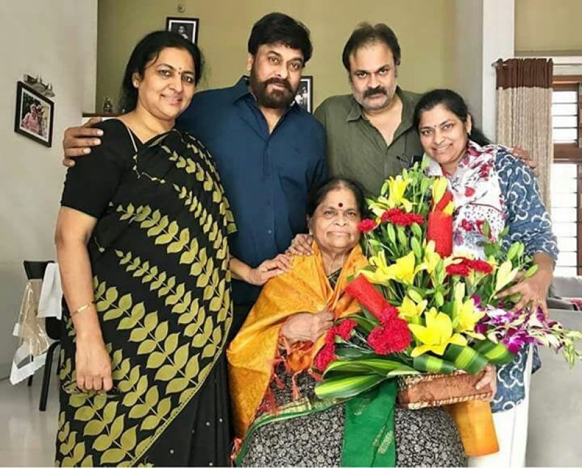 Famous star Chiranjeevi cooks fish for his Mom!