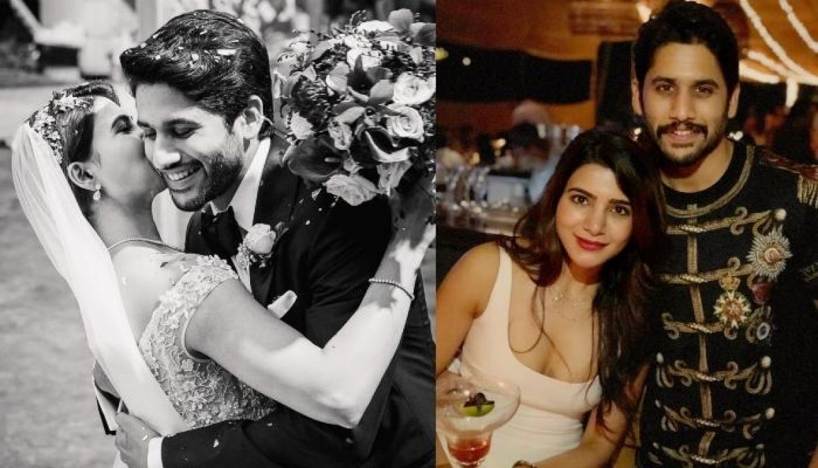Naga Chaitanya catches up with Samantha in a cute moment!