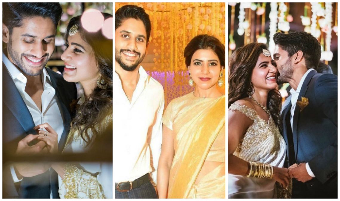 Naga Chaitanya catches up with Samantha in a cute moment!