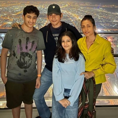 'Be happy and kind': Mahesh Babu and his family celebrate New Year 2022 at Burj Khalifa