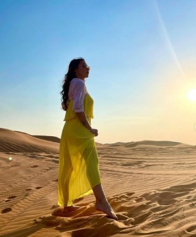 Bengali diva Mimi Chakraborty falls in love on her Dubai trip