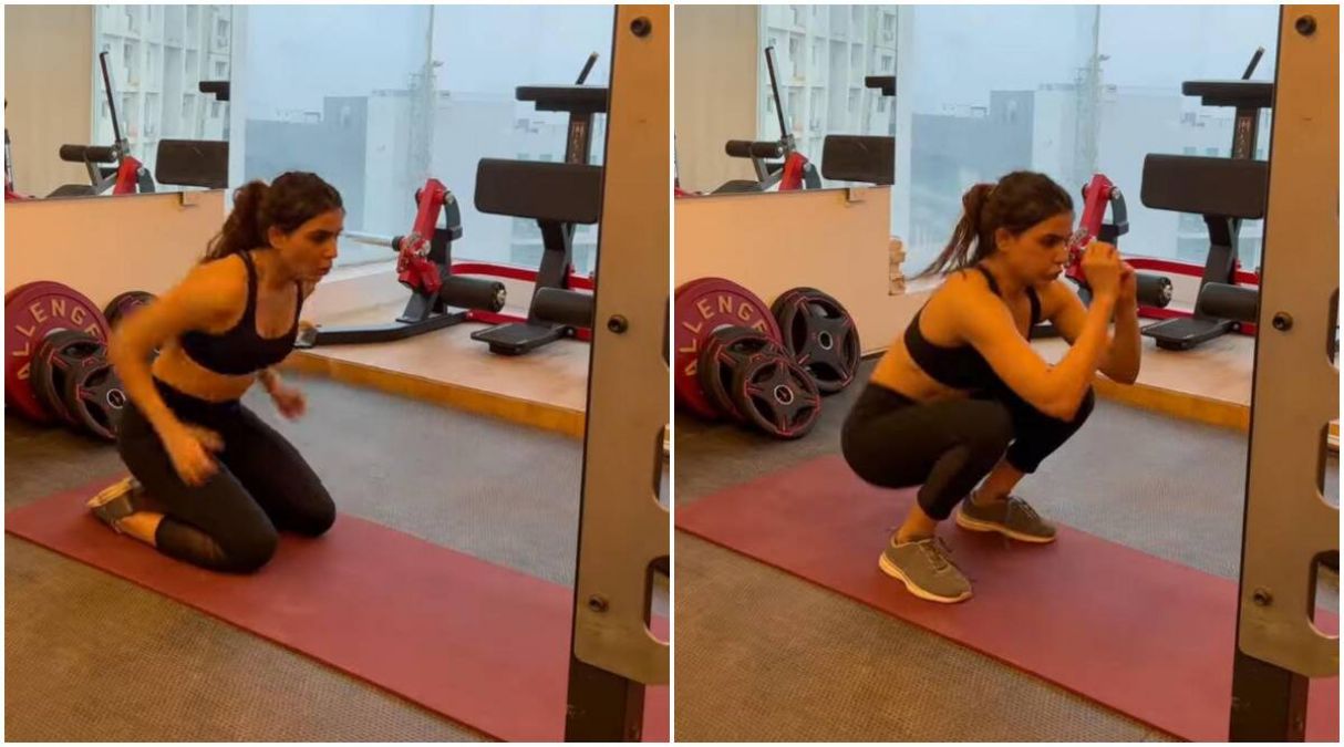 Samantha takes the 'level-up' workout challenge without equipment in 2022; Kiara Advani reacts