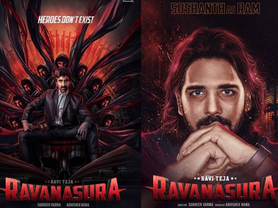 Sushanth's first look from Ravi Teja's film Ravanasura looks intense; check it out