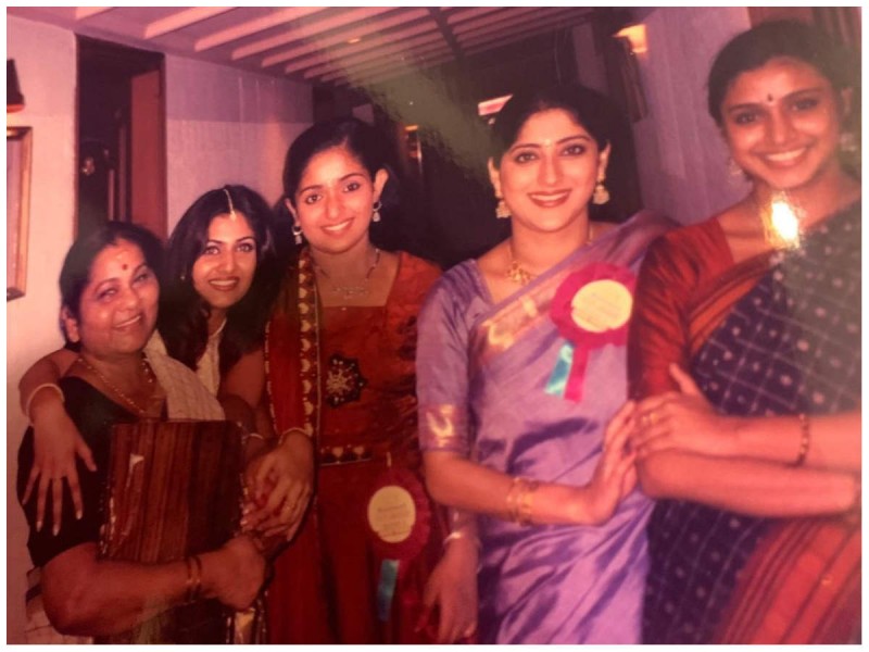 Lakshmi Gopalaswamy is seen striking a pose along with her friends