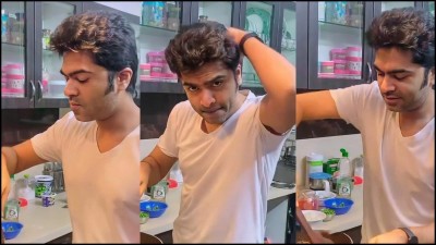 Silambarasan goes for a new clean shave look