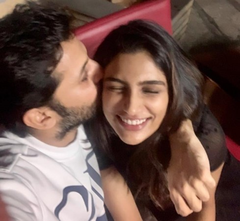 Actor Nithiin and Shalini First wedding anniversary with cuddles; See Post