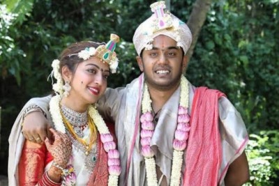 Pranitha Subhash ties knot with boyfriend in private ceremony