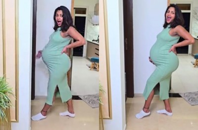 अमाला पॉल ने अपनी प्रेग्नेंसी के आखिरी दिनों में बेबी बंप के साथ किया डांस, सोशल मीडिया पर वायरल हुआ वीडियो
