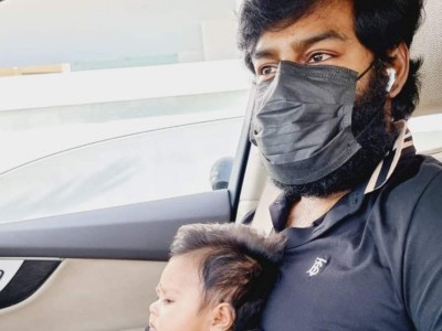 RK Suresh reveals his newborn daughter Isharya's first picture on Father's day 2021