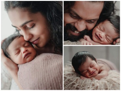 Balu Varghese and wife name their baby boy Ezekiel Amy Varghese