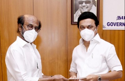 Kollywood actor Rajinikant donated Rs. 50 Lakh to Tamilnadu New elected CM MK Stalin