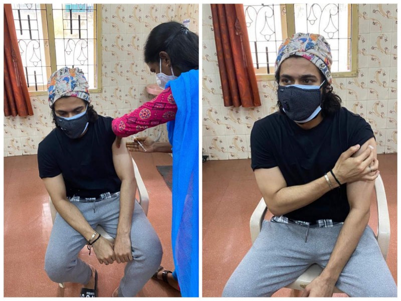 Harish Kalyan gets his first dose of COVID-19 vaccination