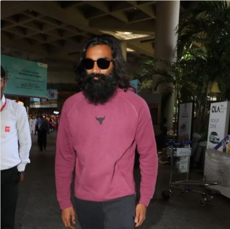 At the Mumbai airport, Dhanush was spotted wearing Captain Miller.