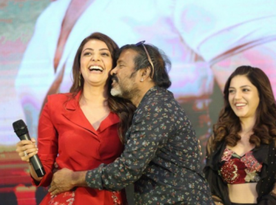 Kajal Aggarwal faces an oops moment after well known technician forcibly kisses her at Kavacham teser launch