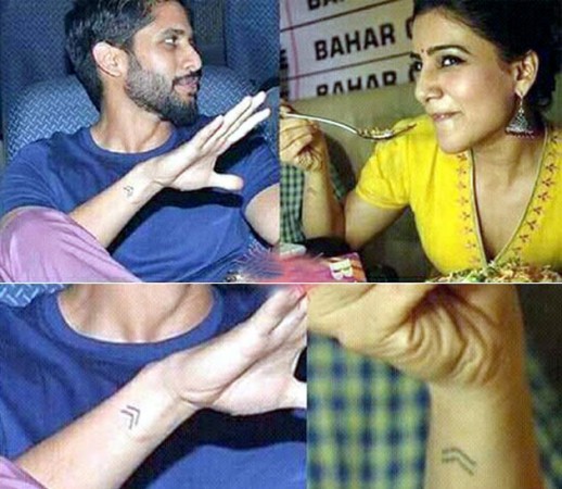Tattoos related to Naga Chaitanya on actress Samantha's body