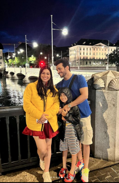 Arjun Bijlani shares a cute video of his son asking for help and videobombing