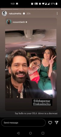 Nakuul Mehta turns driver for co-star Disha Parmar and demands money for the service