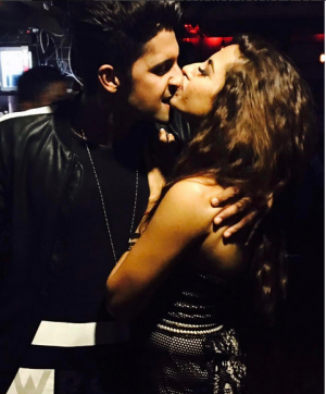 Actor Ravi Dubey shared photo kissing his wifey Sargun