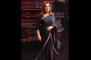 Farah Khan wore sari for first time on television