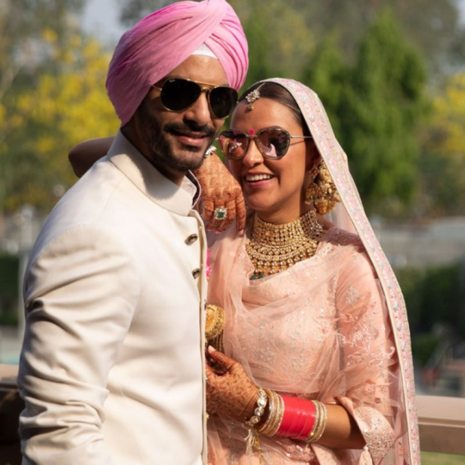 Neha Dhupia shares wedding video on her first anniversary, watch it here