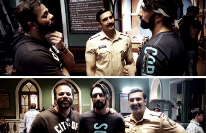 Simmba: Kichcha Sudeep gets warm welcome on Ranveer Singh and Rohit Shetty movie sets