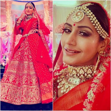 Surbhi Chandna is a happy bride in her last wedding for the show Ishqbaaaz